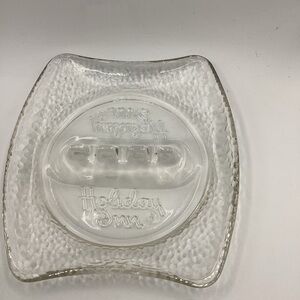 Vintage Holiday Inn Glass Ashtray - Clear